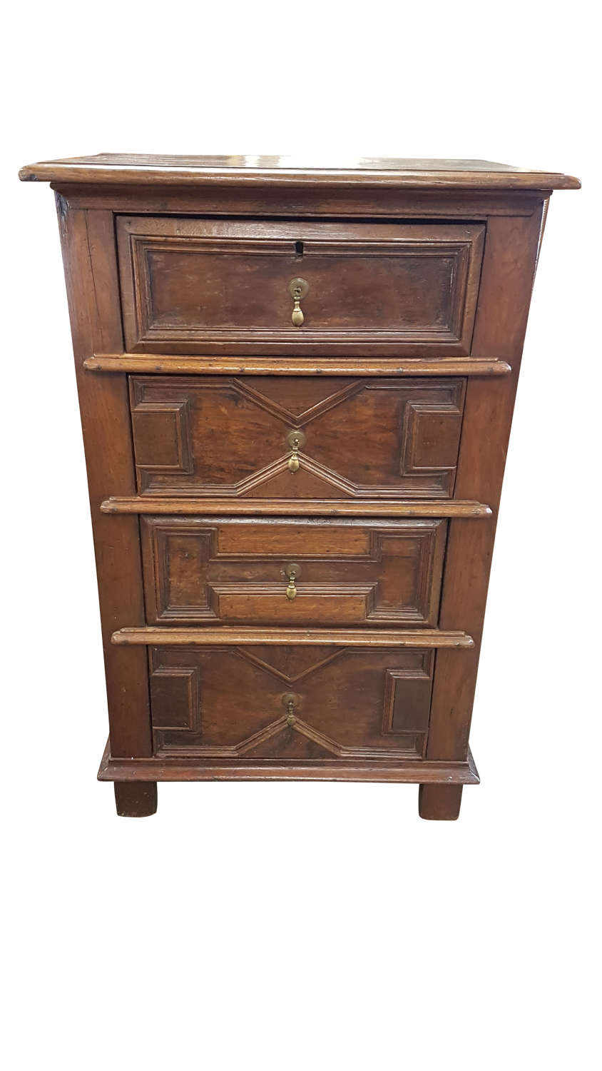 19th Century French Oak and Fruitwood Chest