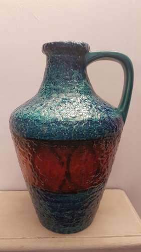 Large West German Fat Lava Vase by BAY Keramik