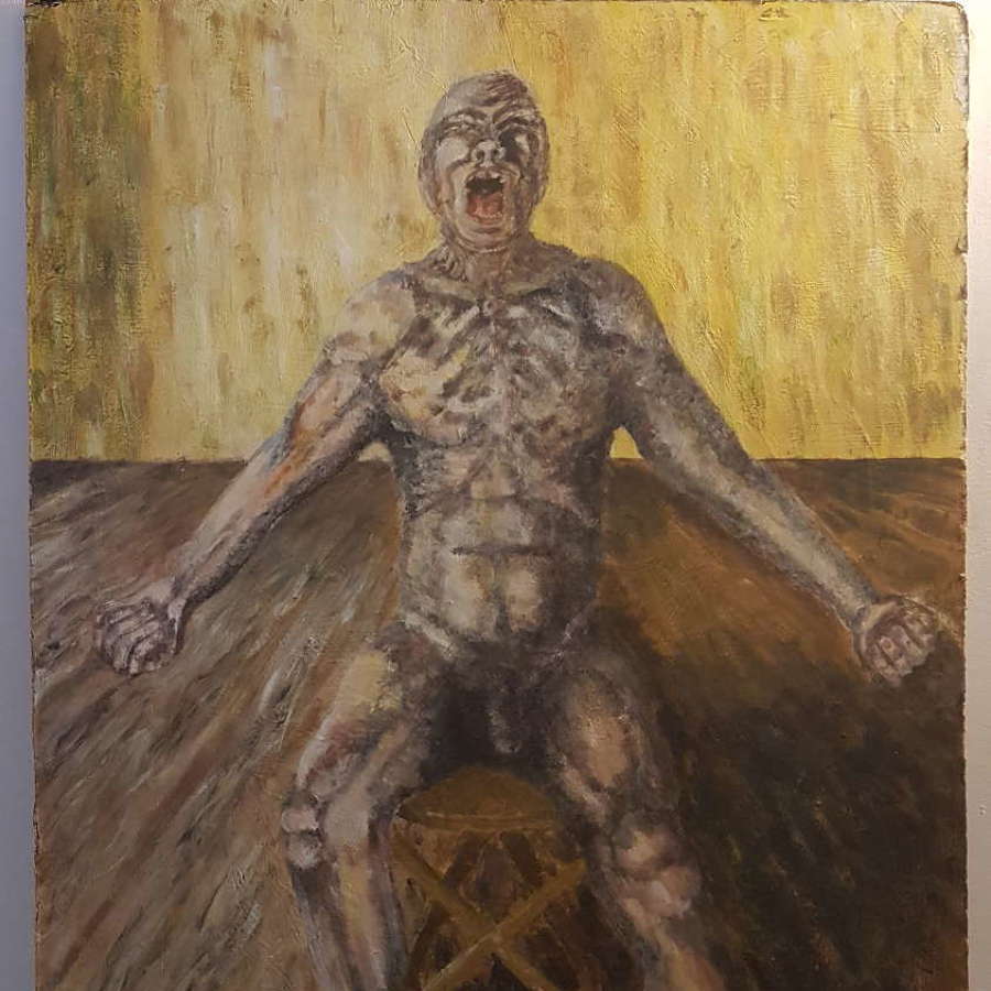The Scream by Martha Haxworth, Oil on Board