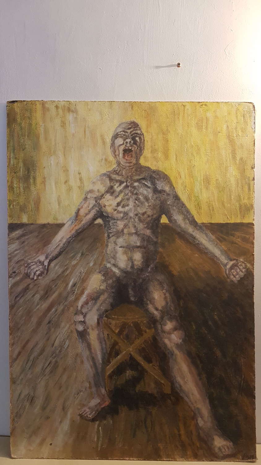 The Scream by Martha Haxworth, Oil on Board