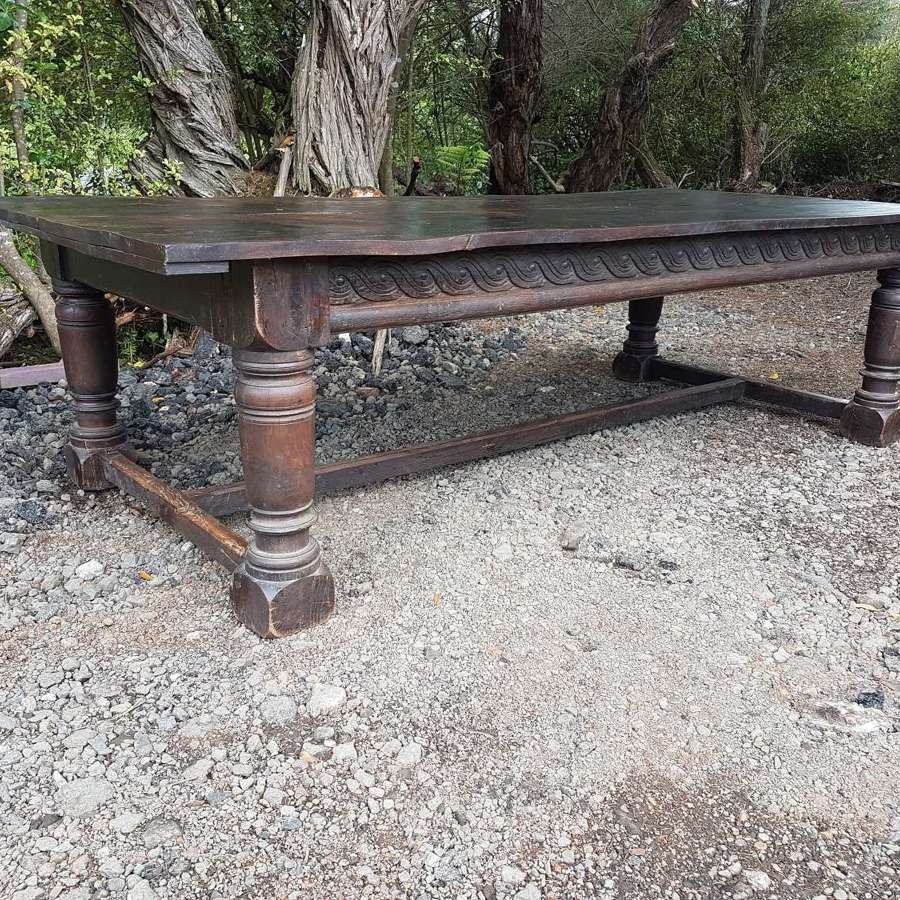 17thC & Later Oak and Elm Refectory Table