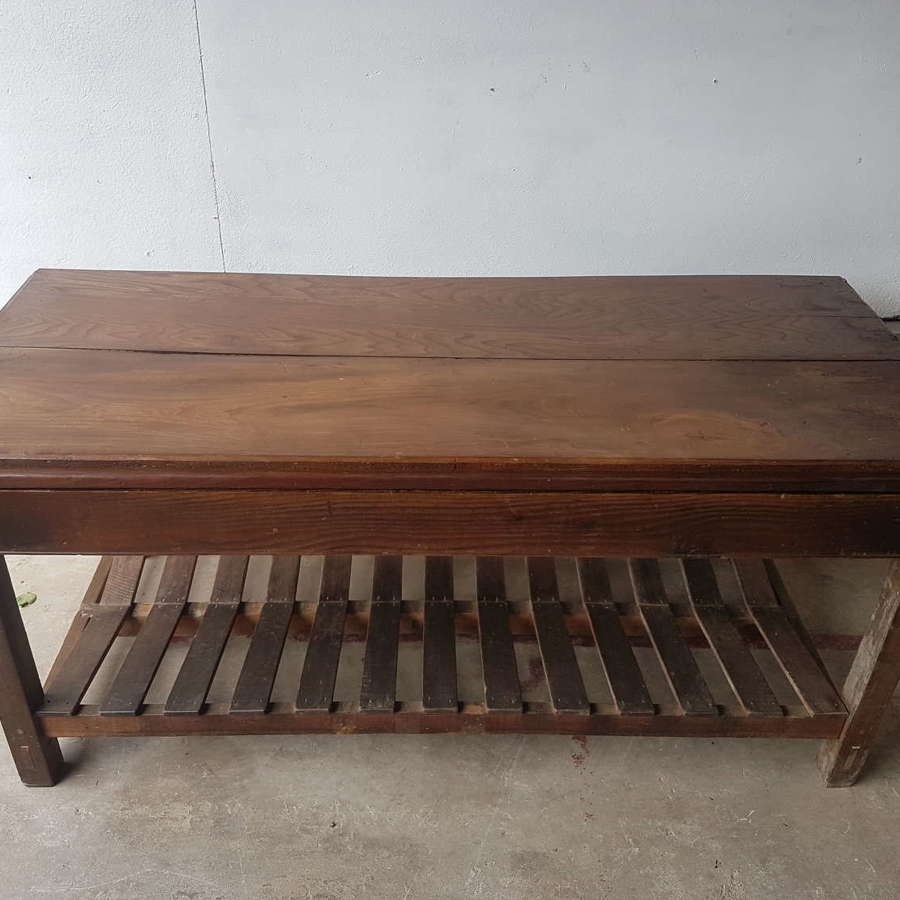 19thC Cotton Factory Fabric Inspection Table