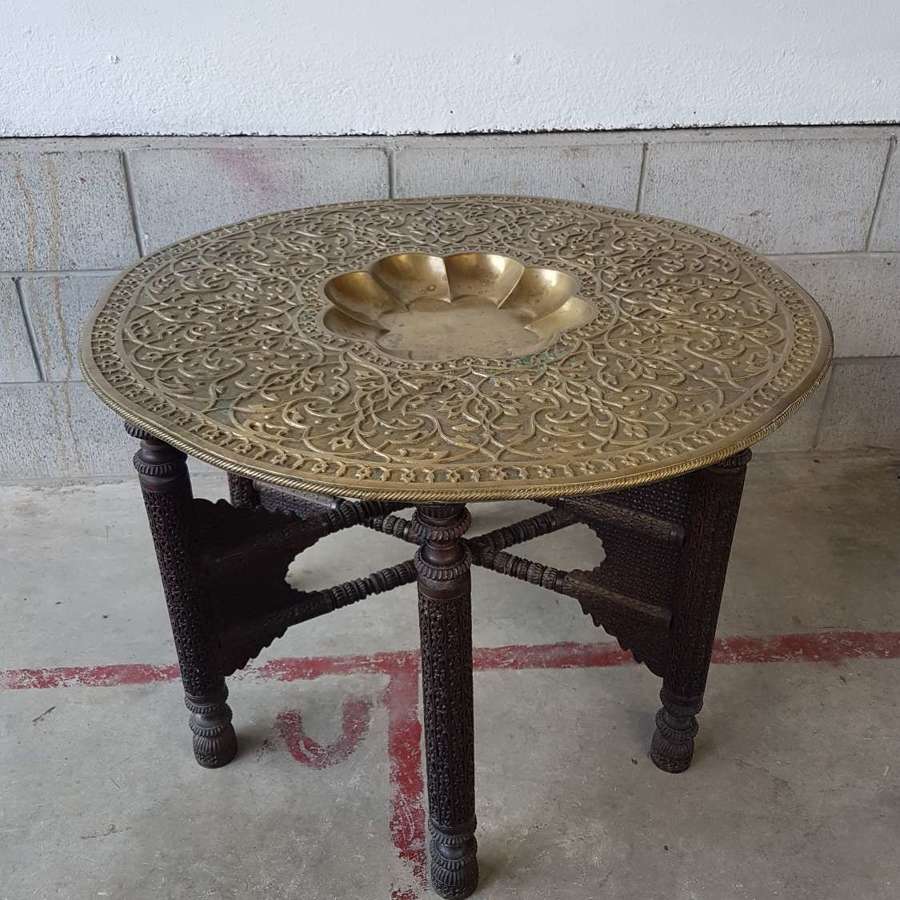 Anglo-Indian School of Art, Jaypore Brass topped table