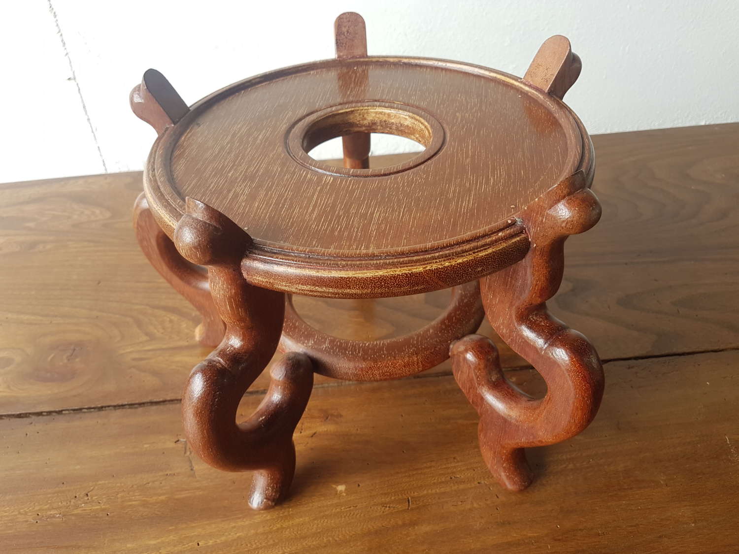 Mid 20thC Chinese Rosewood Pot Stand