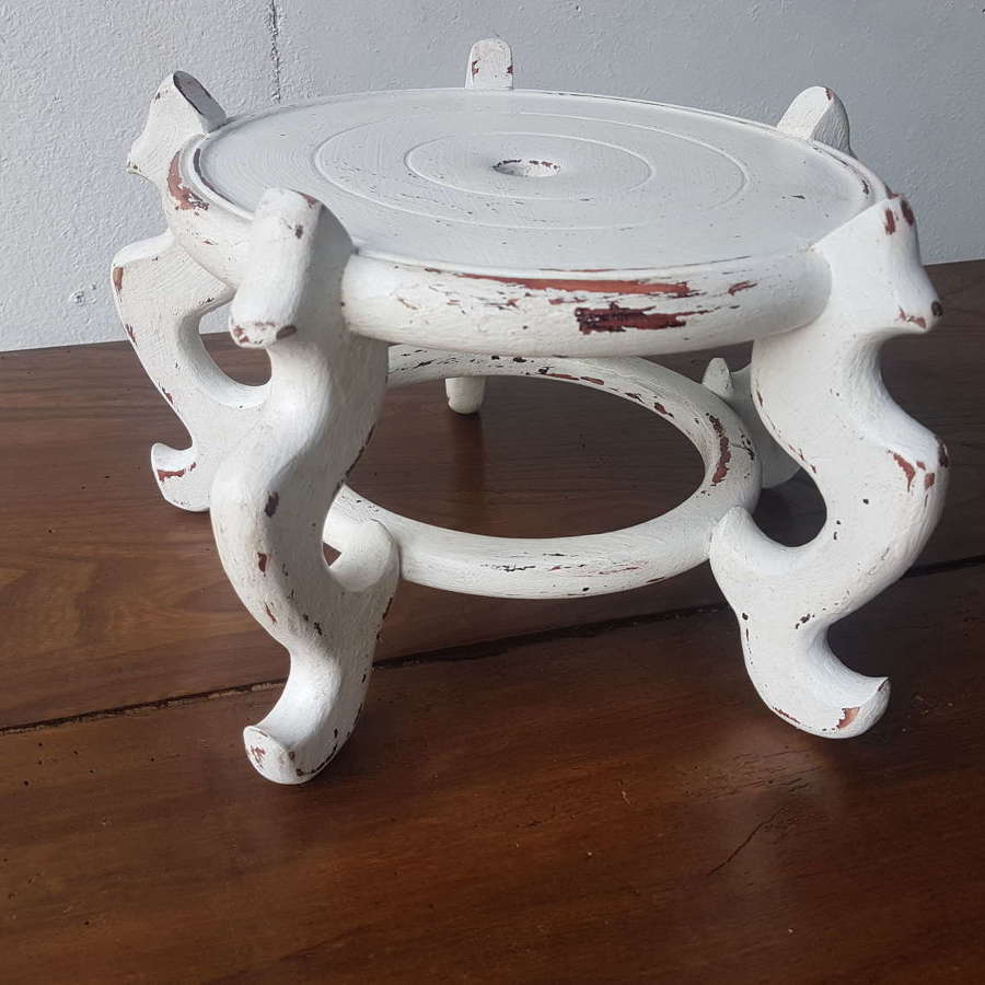 Mid 20thc Painted Chinese Pot Stand
