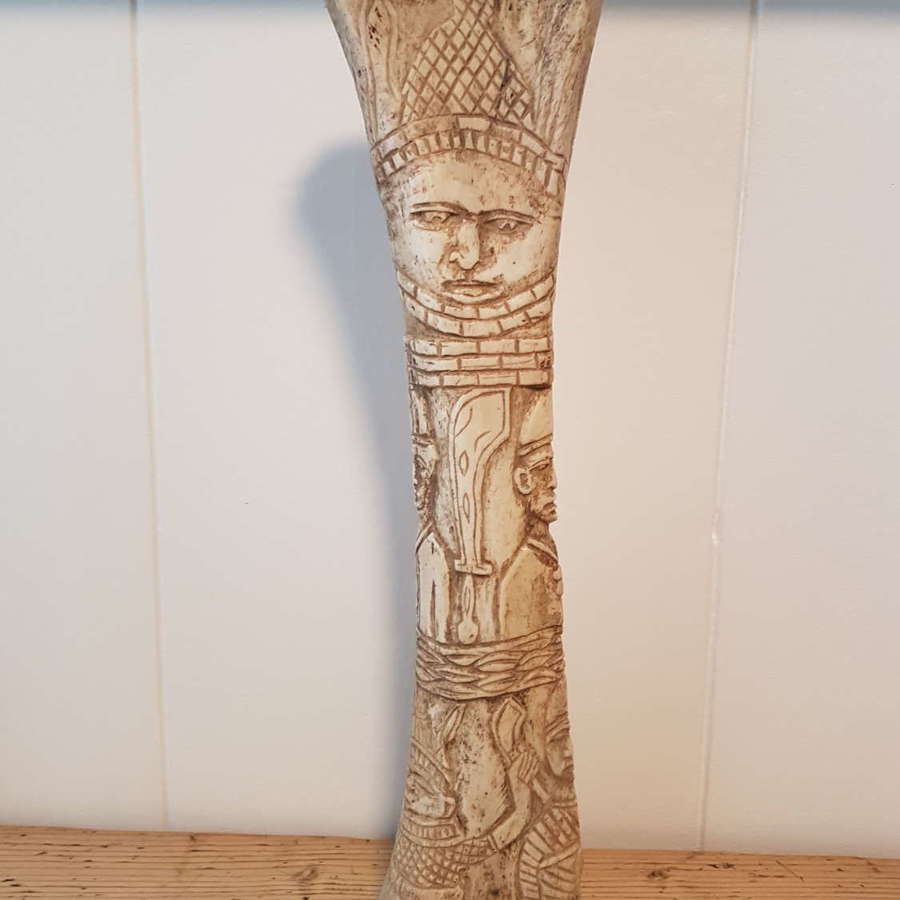 Early 20thC carved Benin bone